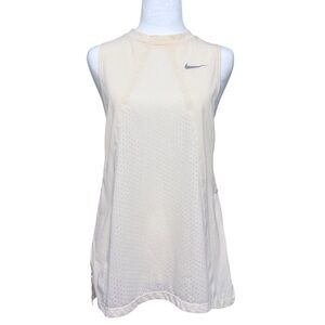 Nike Women’s Cream Sleeveless Athletic Tank Top Sz Medium